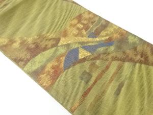 遠山模様織出し袋帯